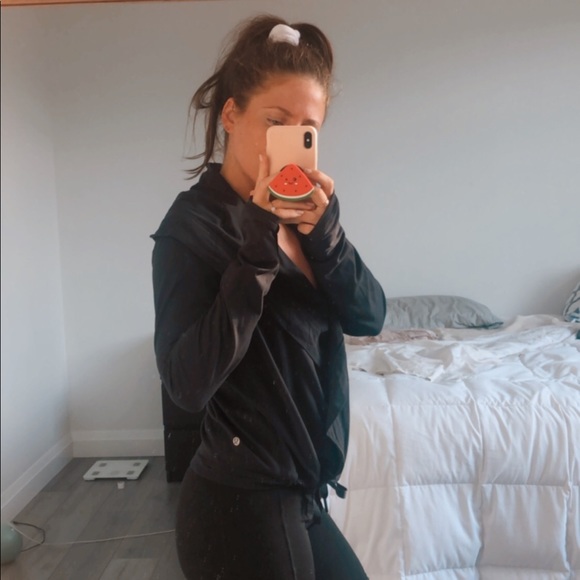Black Lululemon Wrap Hoody - Picture 2 of 13